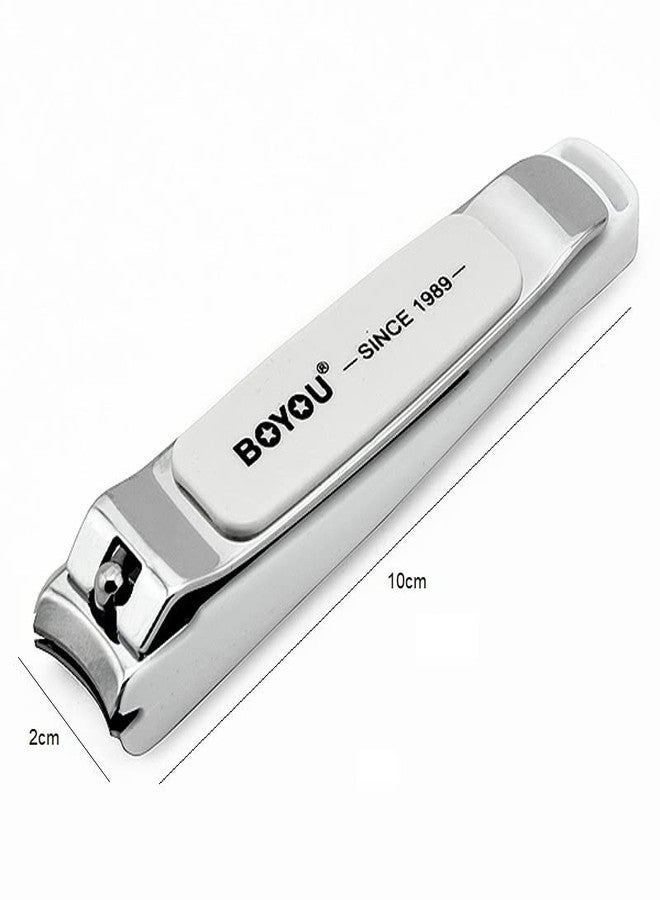 SpiderJuice Large Size Stainless Steel BOYOU Curve Head Sharp & Anti Splash Nail Cutting Clipper For Men & Women (Pack of 1) - Image 5