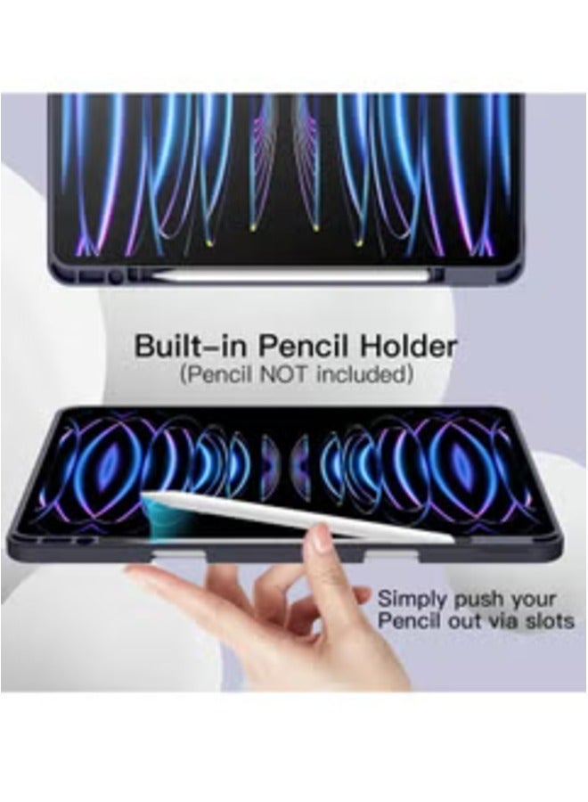 Gravity 2024 iPad Pro 13 Inch Smart Case with Pencil Holder ‚Äì Blue, Touch ID Support & Auto Wake/Sleep Function - Image 3