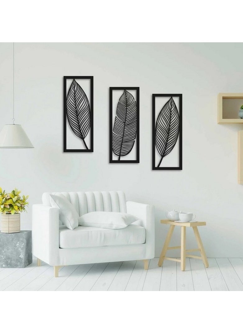 Leaf Wooden Wall Décor - Set of 3 Each 80x30 - pzsku/ZB3A826E976B4842341C2Z/45/_/1693925713/9130c3d1-d025-4678-8d79-17474ad2efa0