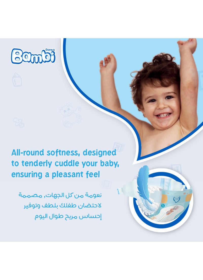Sanita Bambi Baby Diapers Super Pack Size 5, X-Large, 12-22 KG, 108 Count - Image 5