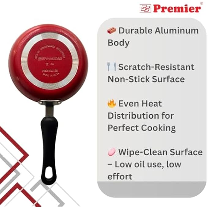 بريمير مقلاة صغيرة غير لاصقة من الألومنيوم مقاس 12 سم - Image 5