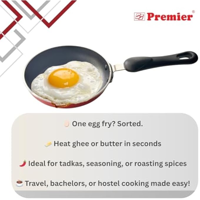 بريمير مقلاة صغيرة غير لاصقة من الألومنيوم مقاس 12 سم - Image 4