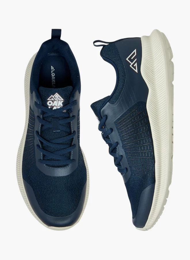 Oaklan by Shoexpress NAVY Panelled Lace-Up Sports Shoes With Pull Tab for Men | Best Price UAE