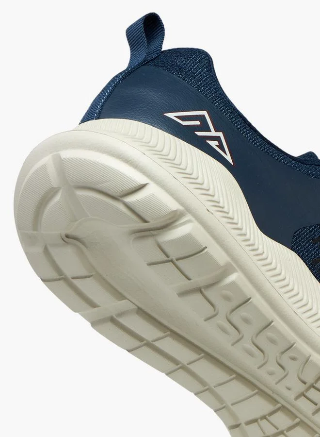 Oaklan by Shoexpress NAVY Panelled Lace-Up Sports Shoes With Pull Tab for Men | Best Price UAE