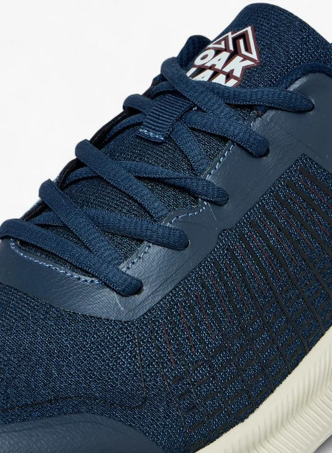 Oaklan by Shoexpress NAVY Panelled Lace-Up Sports Shoes With Pull Tab for Men | Best Price UAE