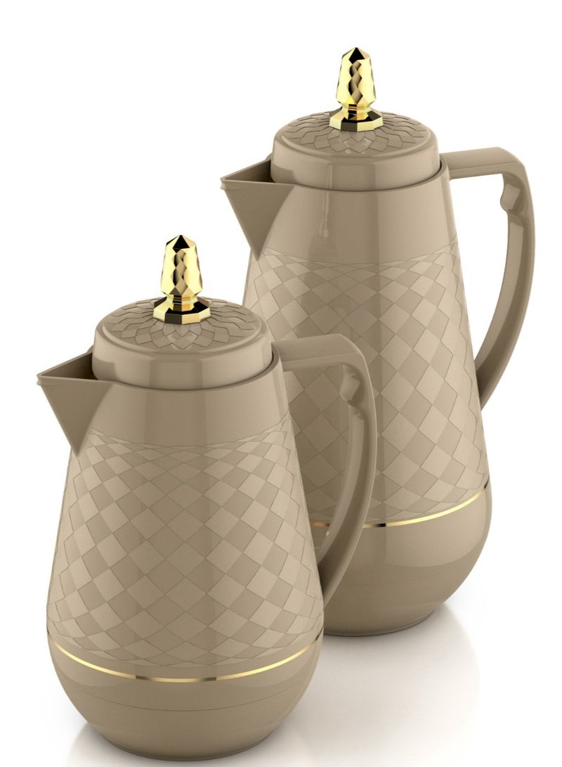 Home Master 1.5-liter tea thermos set from home master – Elegant design with a double thermal insulation to keep hot and cold for long hours.  - Image 1