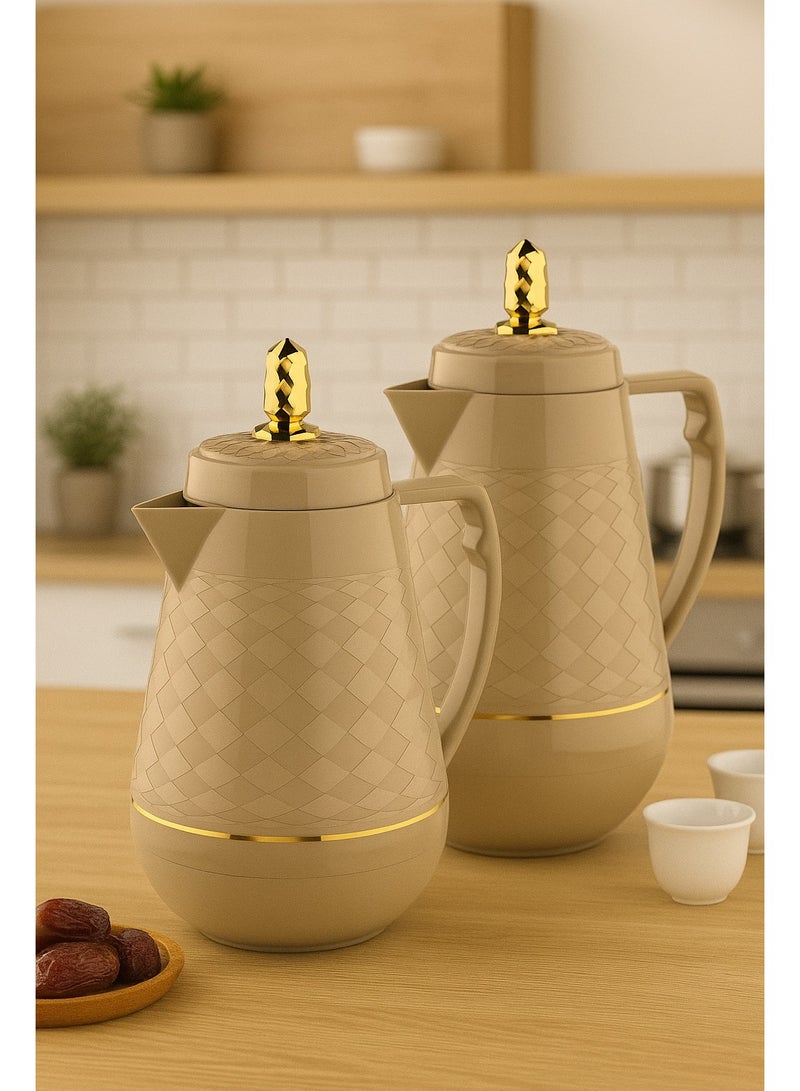 Home Master 1.5-liter tea thermos set from home master – Elegant design with a double thermal insulation to keep hot and cold for long hours.  - Image 2