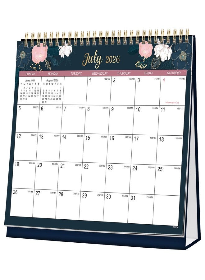 Indeme 2026-2027 Desk Calendar - Flip Desktop Calendar 2026-2027, JUL. 2026 - DEC. 2027, 10" x 8.3", Stand up Desk Calendar 26-27, Twin-Wire Binding - Image 1