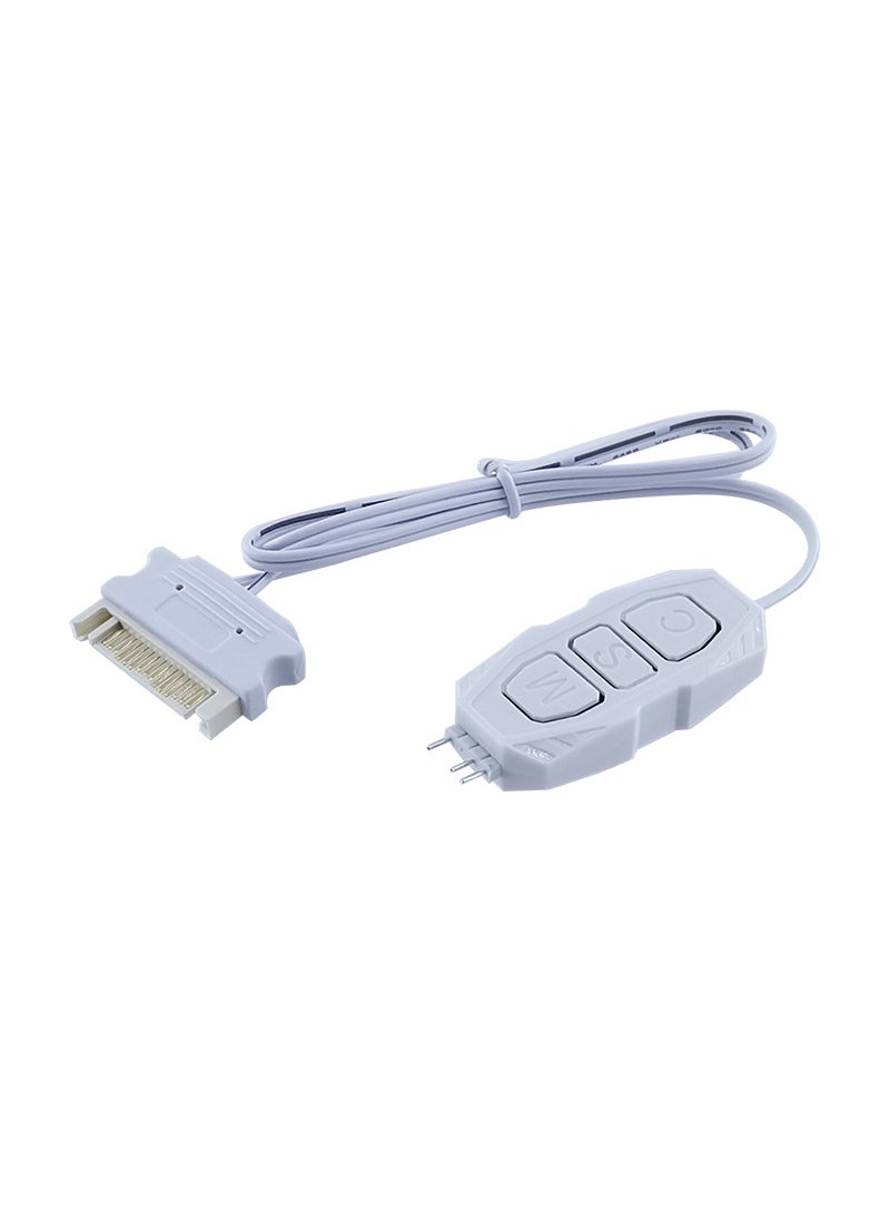 Generic Prism4Pro ARGB Case Fan 12cm White Silent Sync Dimmer-white (argb 5v 3pin) 