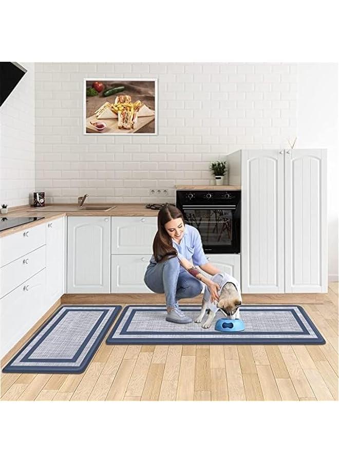 2PCS Kitchen Mat  Rug, Cushioned Anti-Fatigue Kitchen Floor Mat, Non-Slip Waterproof Kitchen Mats and Rugs Ergonomic Comfort Standing Mat for Kitchen, Floor Home, Office, Sink, Laundry - Image 5