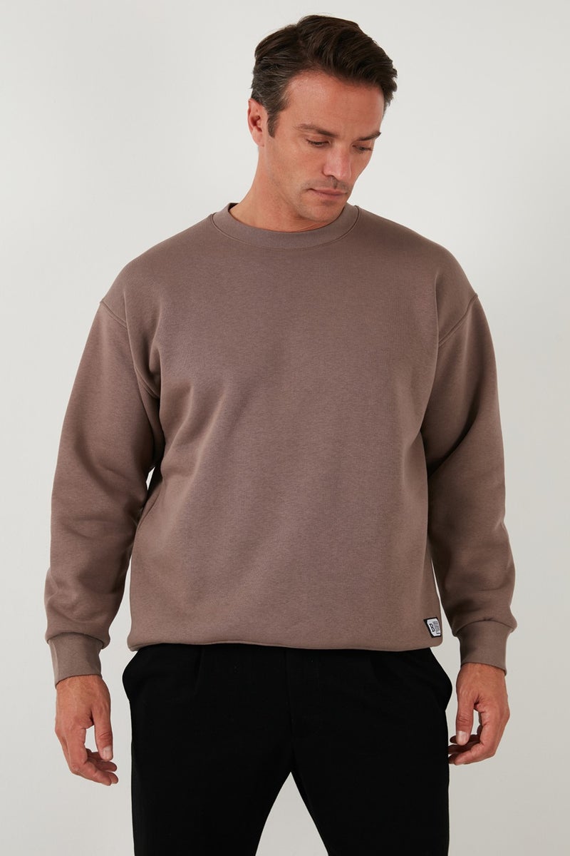 Buratti Regular Fit Crew Neck Cotton Fuzzy Soft Lined Sweat Men's Sweat 5905255 - Image 4