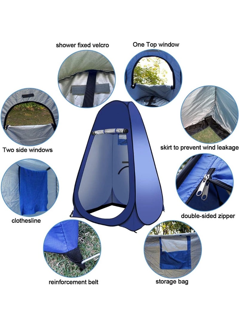 بينغ جنرال خيمة الخصوصية المنبثقة المحمولة ، أزرق ، مقاومة للماء ، 120x120x190cm - Image 3