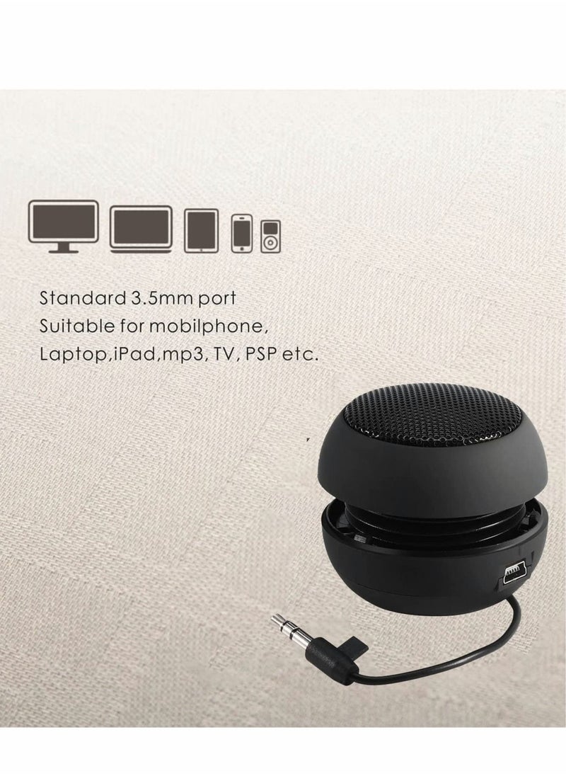 Excefore - Mini Speaker, Portable Speaker built-in 3.5mm Aux Audio Jack Plug, HD Stereo Sound Rechargeable Outdoor Speaker for iPad/Smart Phone/Computer - Image 1