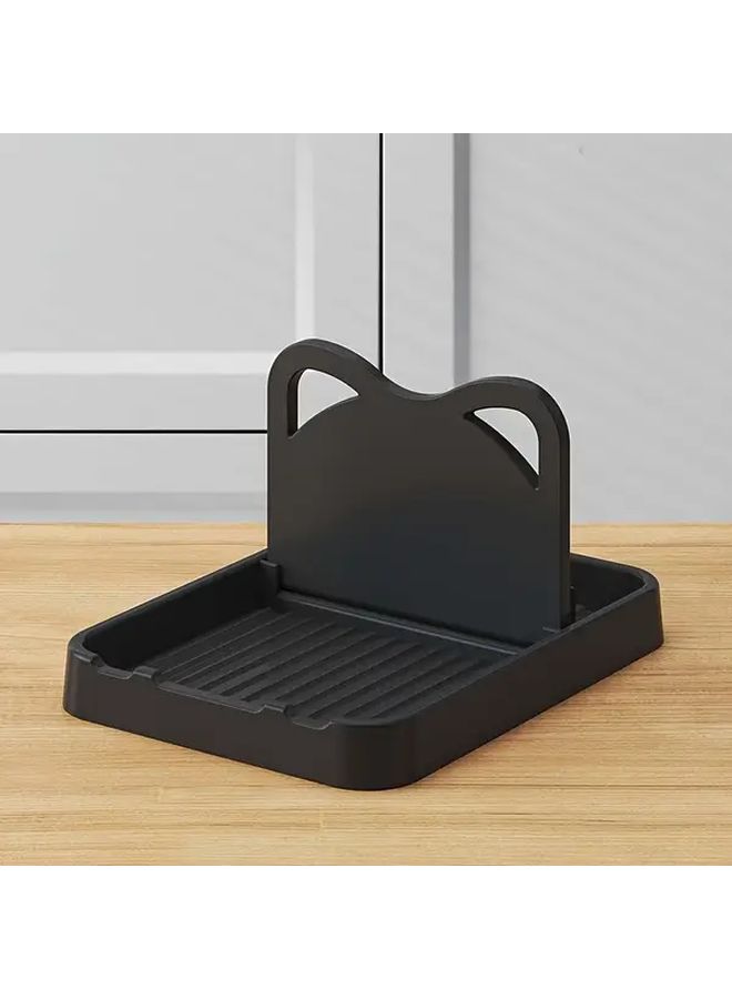 Black Multifunctional Folding Wall Mounted Kitchen Pot Lid Shelf - Image 5