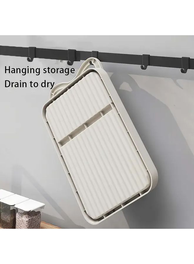 Black Multifunctional Folding Wall Mounted Kitchen Pot Lid Shelf - Image 2