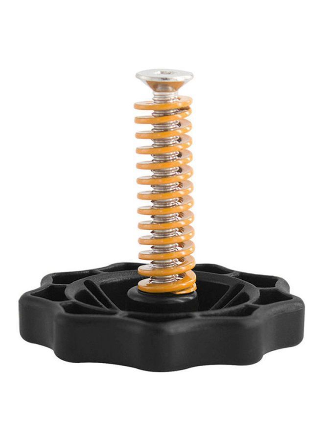 NIBEMINENT 12-Piece Upgraded Hand Twist Leveling Nut Diameter 40mm And Heat Bed Compression Mold Die Springs With M4x30mm Screws Used Creality Ender-3 3D Printer Black/Gold  - Image 4