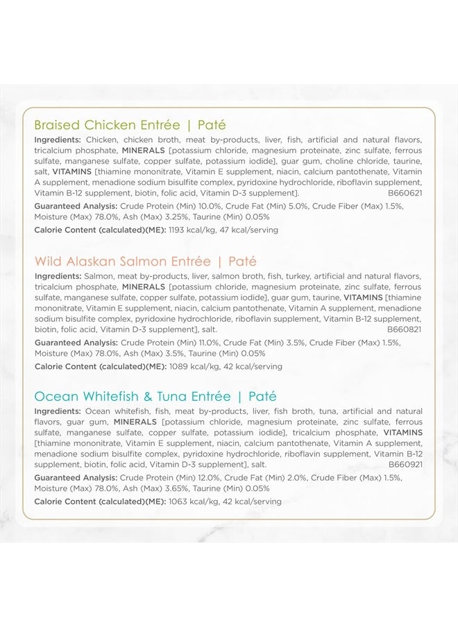 Purina Fancy Feast - Purina Fancy Feast Gourmet Wet Cat Food Variety Pack, Petites Pate Collection, break-apart tubs, 24 servings - (Pack of 12) 2.8 oz. Tubs - Image 1