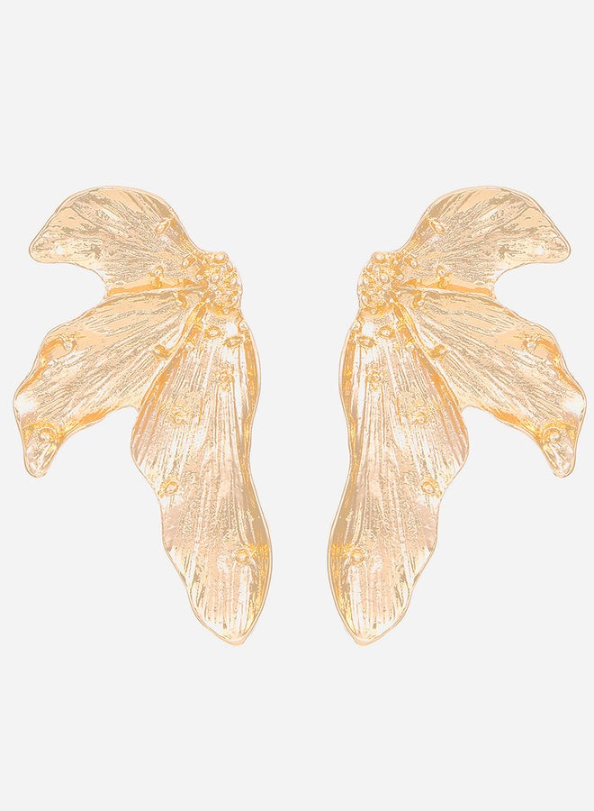 تايك تو أقراط على شكل ورقة شجر مزخرفة - Image 2