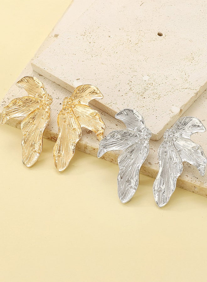 تايك تو أقراط على شكل ورقة شجر مزخرفة - Image 4