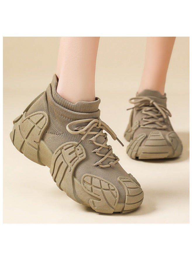 NIBEMINENT Spring And Summer  Trend Single Shoes Dopamine Comfortable Casual Shoes Thick Soled Height Increasing Sports Shoes - Image 2