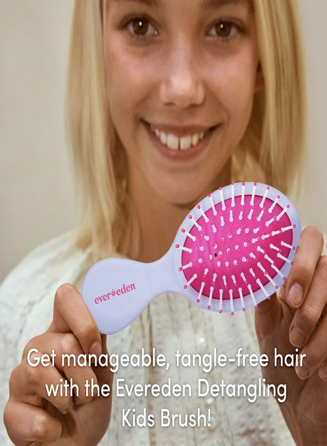 Evereden Kids Detangling Hair Brush: Kids Hair Brush for Detangling Every Hair Type - Mini Hair Brush for Kids - Pain-Free Kids Hair Management - Ergonomic Grip Perfect for Children's Hands - Image 2