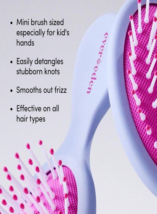 Evereden Kids Detangling Hair Brush: Kids Hair Brush for Detangling Every Hair Type - Mini Hair Brush for Kids - Pain-Free Kids Hair Management - Ergonomic Grip Perfect for Children's Hands - Image 3
