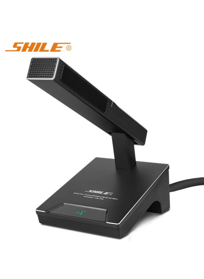 Shile Conference Room Microphone, Condenser Mic, Mixer Amplifier, Ground Plug, Suitable For Broadcasting, Desktop Wired 48v Square Pole Gooseneck Microphone, One Piece, Ye-04 - Image 1