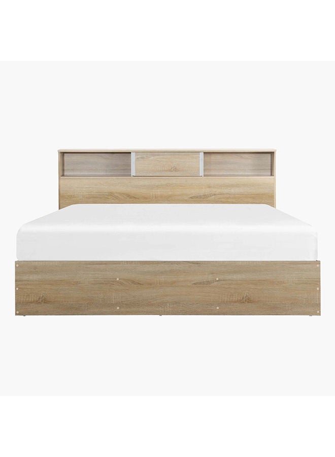 Home Box Oasis Cambridge Queen Bed With Sliding Door Storage Headboard 222.5x83x168.5 cm  - Image 2
