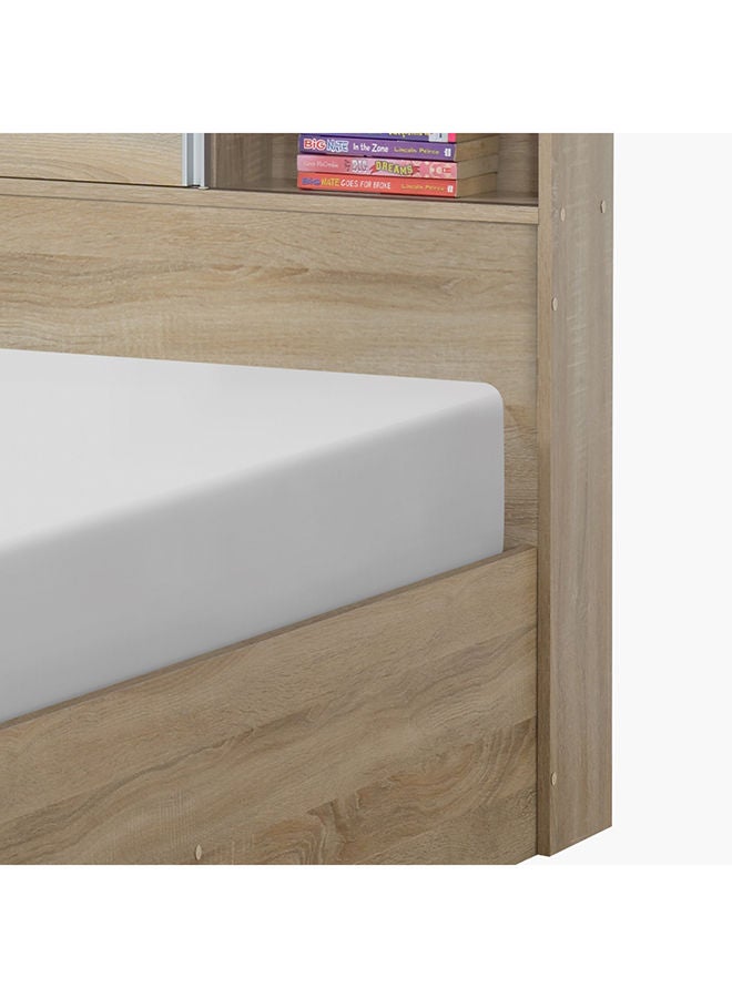 Home Box Oasis Cambridge Queen Bed With Sliding Door Storage Headboard 222.5x83x168.5 cm  - Image 5