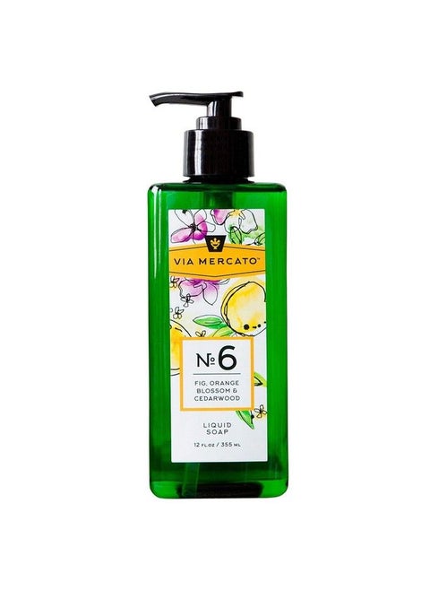 Liquid Soap Shea Butter Enriched (12 Oz) No. 6 Fig Orange Blossom & Cedarwood