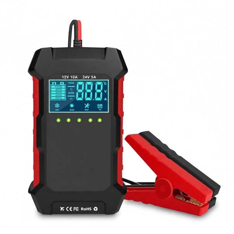 Konnwei RC-10 12V 10A & 24V 5A Battery Charger Battery Pulse Repair Tool for Lead-acid Automotive, Marine, Deep-cycle Batteries - Image 5