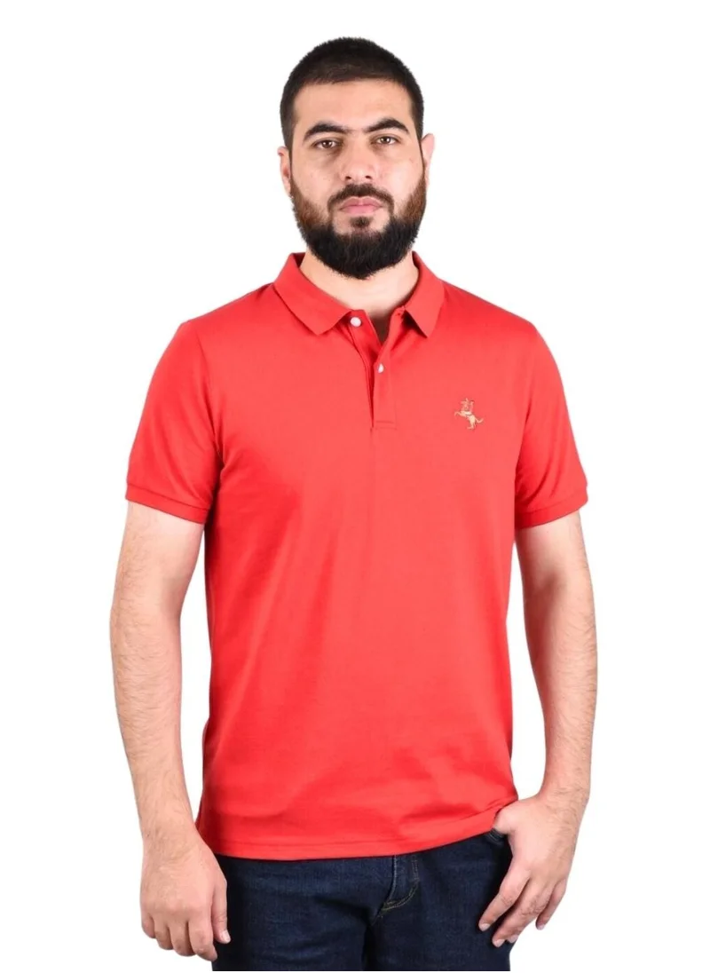 GIORDANO Men's Rider Polo Red