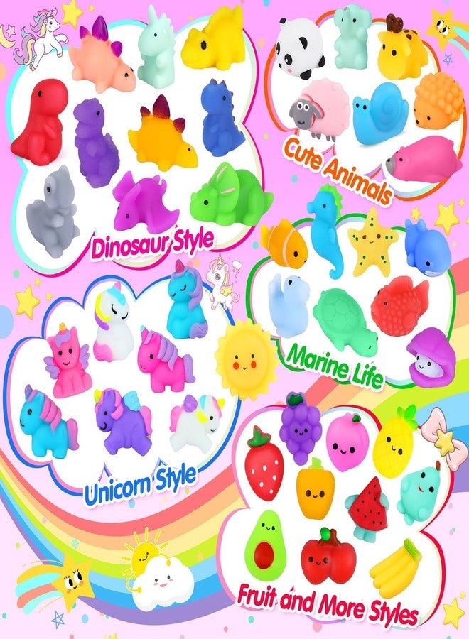 OCATO Easter Egg Fillers 130pcs Squishy Toys : Kawaii Squishies Party Favors Fidget Toys Xmas Stocking Stuffers Mini Treasure Box Toy for Classroom Birthday Valentines Gift for Kids Stress Relief Random - Image 3