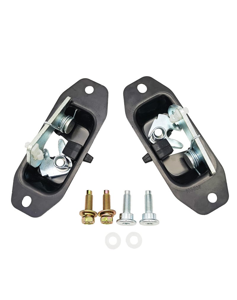 VEELECP Tailgate Latch Left and Right Side Compatible with 2007-2018 Silverado 1500, Sierra 1500, 2009-2010 H3, H3T Replace Rear Hatch Trunk Lock Assembly 2 Pcs Set with Striker Bolts 94715027 - Image 1