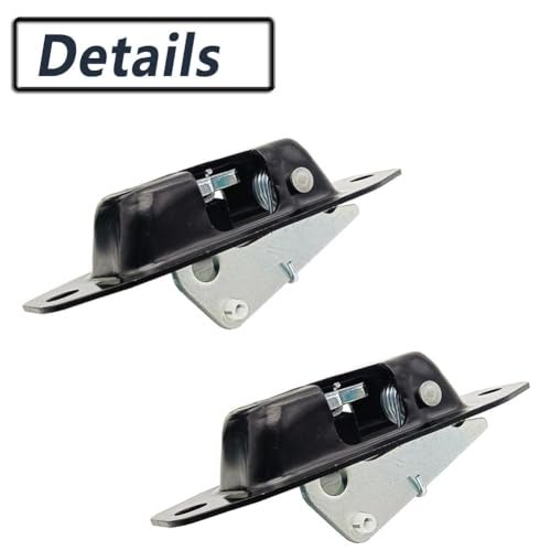 VEELECP Tailgate Latch Left and Right Side Compatible with 2007-2018 Silverado 1500, Sierra 1500, 2009-2010 H3, H3T Replace Rear Hatch Trunk Lock Assembly 2 Pcs Set with Striker Bolts 94715027 - Image 3