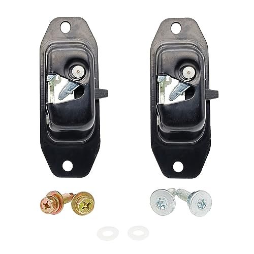 VEELECP Tailgate Latch Left and Right Side Compatible with 2007-2018 Silverado 1500, Sierra 1500, 2009-2010 H3, H3T Replace Rear Hatch Trunk Lock Assembly 2 Pcs Set with Striker Bolts 94715027 - Image 2