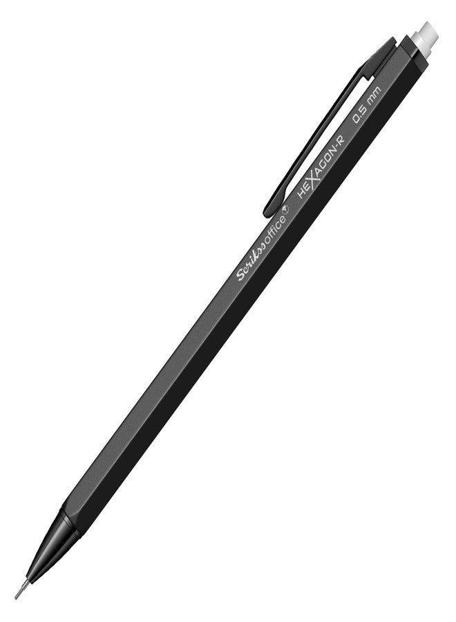 Scrikss 0.5 mm Cute Aesthetic Mechanical Clutch Lead Pen Pencil | for Drafting Sketching Drawing | Black Penpencil | Hexagon-R - Image 4
