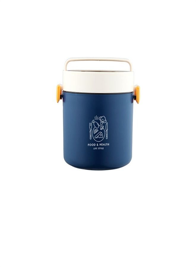 علبة غداء بلاستيكية ذات طبقة واحدة دائرية