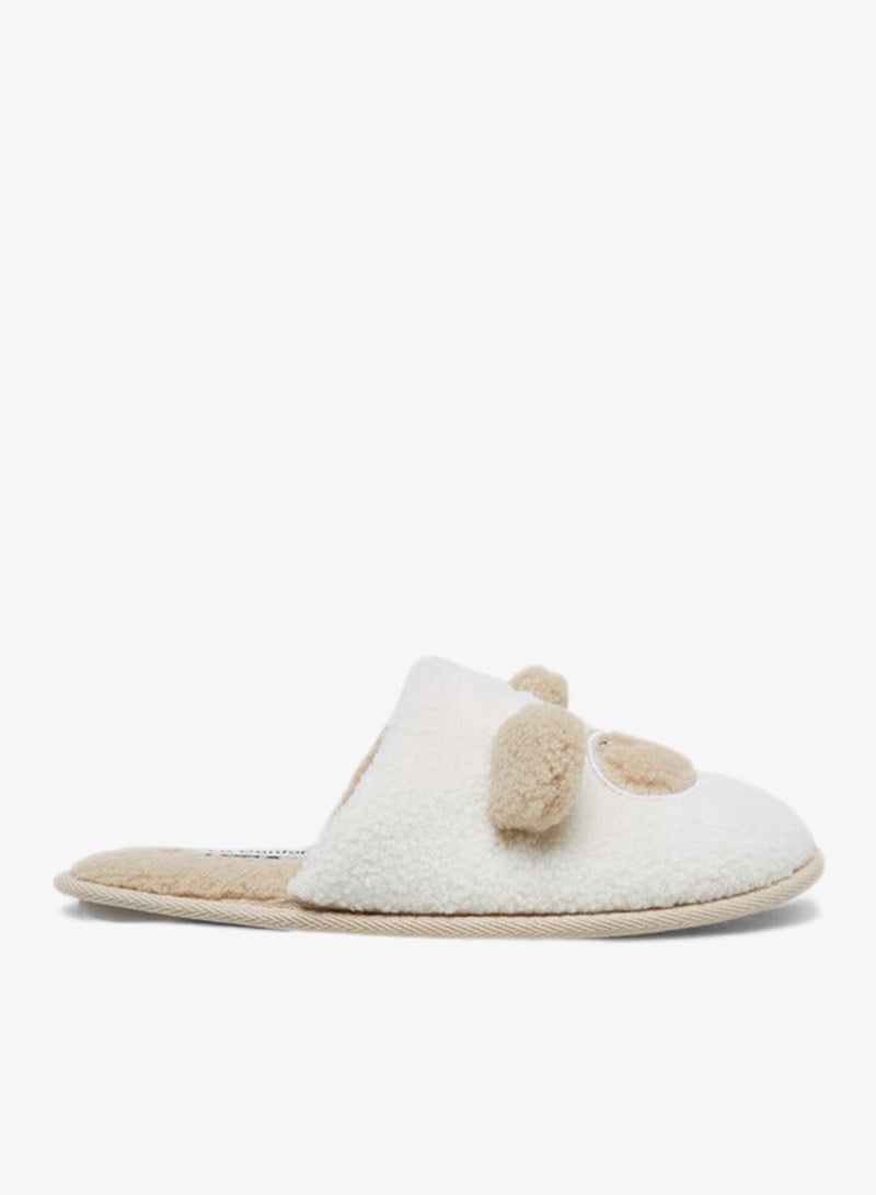 Le Confort Bear Applique Bedroom Slippers - Image 1