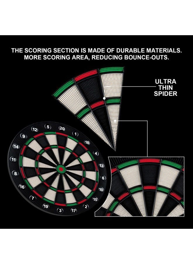 win.max Electronic Dart Board, LED Display Automatic Scoring Dartboard Sets for Adults with 12 Darts 100 Soft Tips, Dart Board Electronic Scoreboard, Power Adapter, Outdoor - Image 4