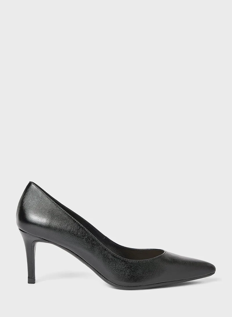 Ted Baker Leather Mid-Heel Pumps