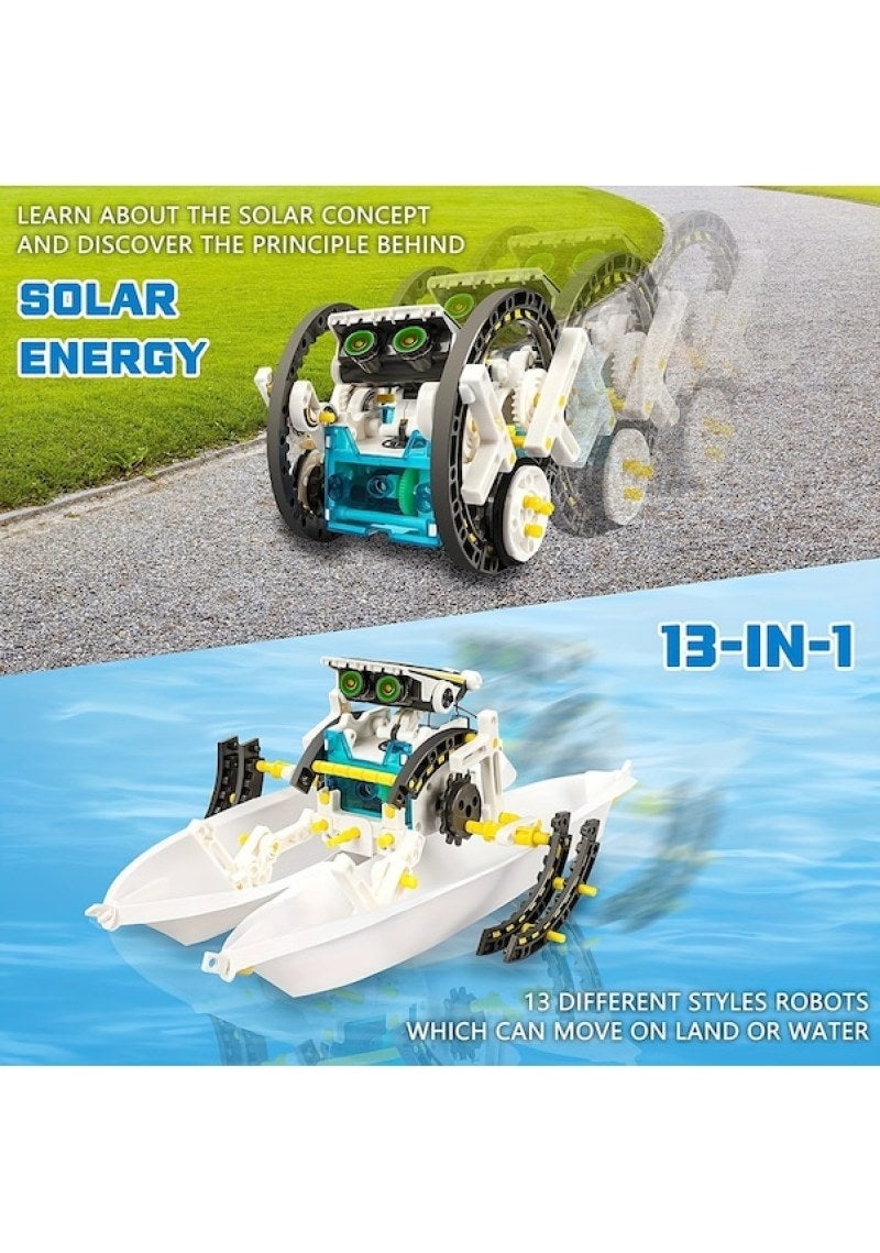 Stem 13'ü 1 Arada Güneş Enerjisi Robotları Oluşturma Oyuncak, Eğitim Deneyi Dıy Robotik Kiti, Çocuklar İçin Robotik Set - Image 2