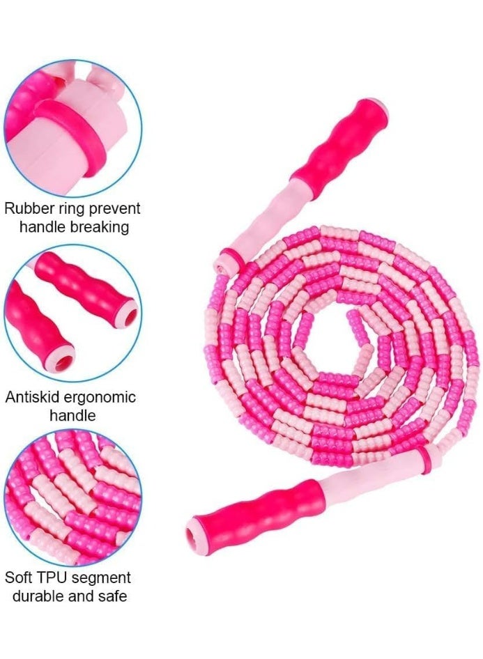 سونسر طقم حبل القفز القابل للتعديل، 2 علبة، شرائح خرز ناعمة، تصميم خالٍ من التشابك للأطفال والنساء والرجال - Image 3