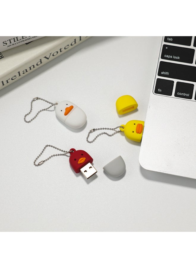 Creative Mini Mobile Phone Computer Cartoon Dual-use U Disk Cute Personality U Disk Student Usb Computer U Disk-Color:Sausage Duck-Capacity:4GB  - Image 5