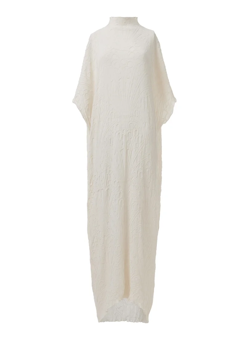 leem Circular Pattern Plisse Kaftan