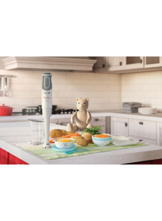 مولينكس Moulinex Optichef Hand Blender, 1000 Watts, 10 Speeds, White - DD6411EG DD6411EG white - Image 5