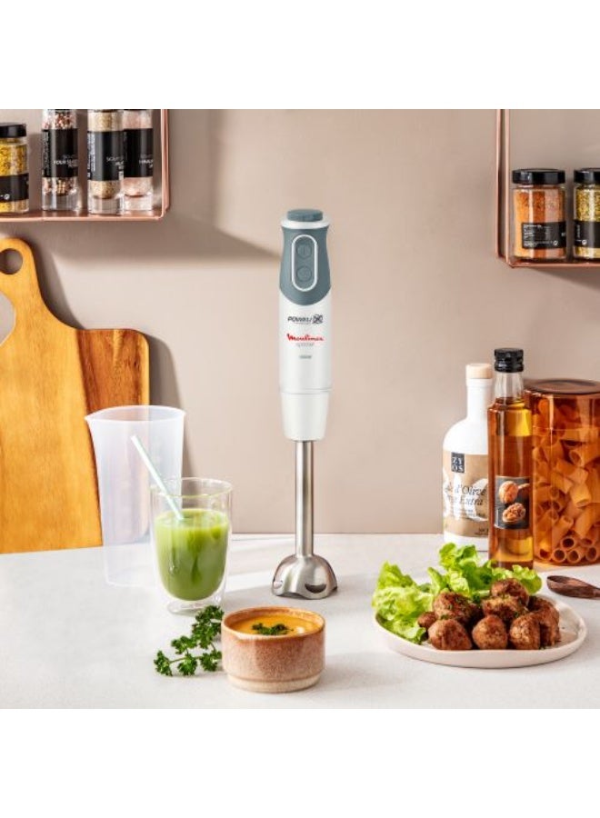 مولينكس Moulinex Optichef Hand Blender, 1000 Watts, 10 Speeds, White - DD6411EG DD6411EG white - Image 4