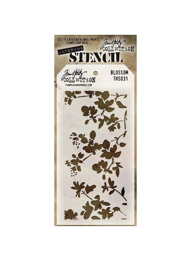 Stampers Anonymous Tim Holtz Layered Blossom Stencil, 4.125" x 8.5" - Image 2