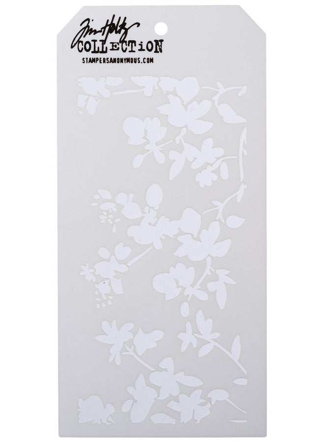 Stampers Anonymous Tim Holtz Layered Blossom Stencil, 4.125" x 8.5" - Image 1