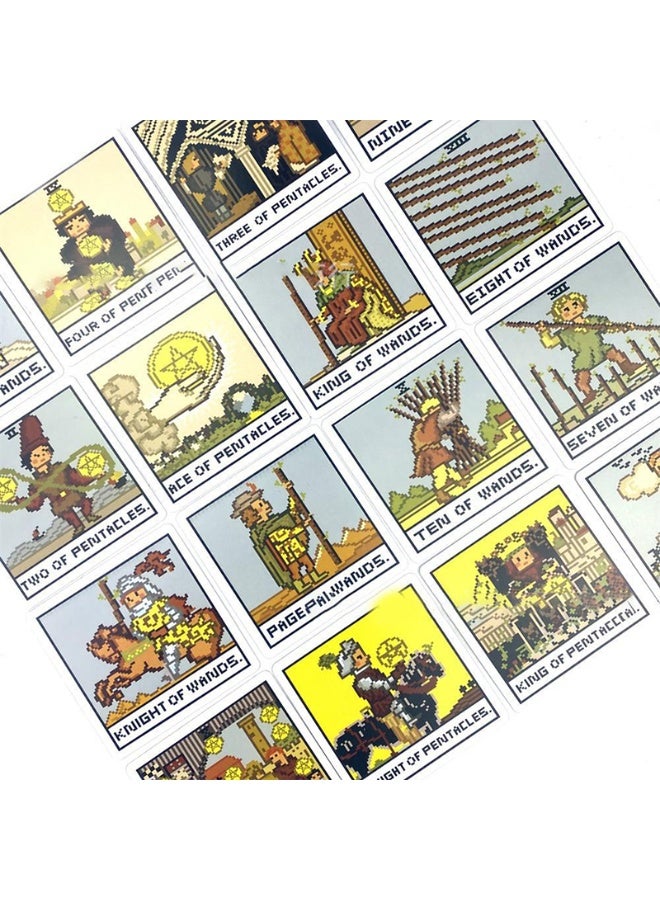 NIBEMINENT 8 Bitmap Fantasy Tarot Card Set - Cards for Prediction and Divination - Family Gathering Board Game - Predictive Divination Game - Beginner Tarot Card Board Game - Image 3